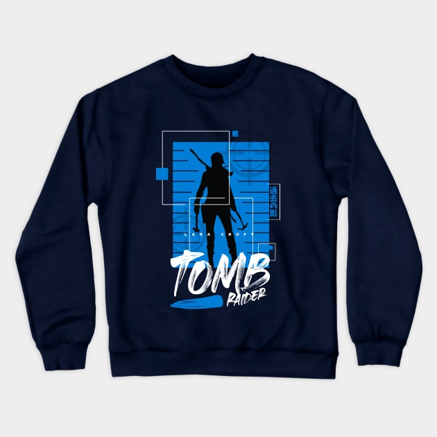 Tomb Raider: Lara Croft - "Shadows of The Past" Crewneck Sweatshirt by ChrisPierreArt